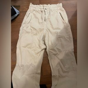 Paper bag waist jeans from Zara. Size 8